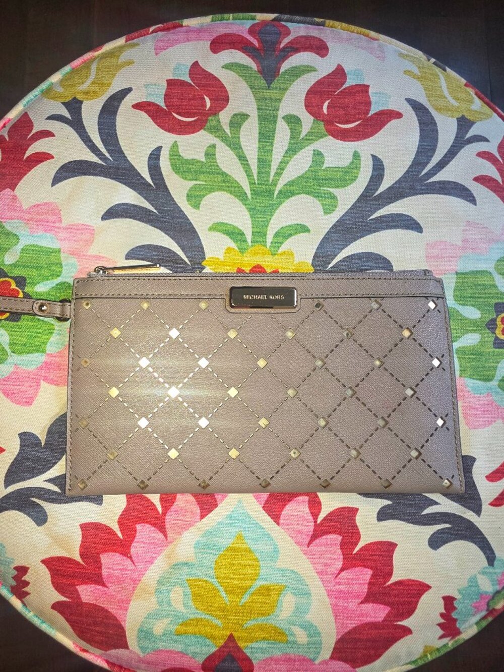 Michael Kors Leather Wristlet/Clutch